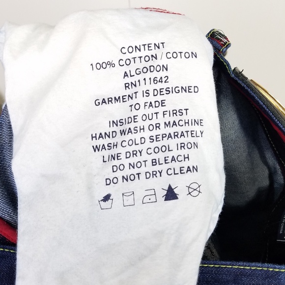 Coogi mixed media sweater embellish jeans 36w - Picture 7 of 7